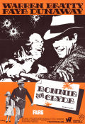 Bonnie and Clyde 1967 movie poster Warren Beatty Faye Dunaway Gene Hackman Arthur Penn Poster artwork: Anders Gullberg