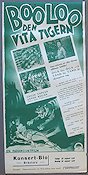 Booloo den vita tigern 1938 movie poster Colin Tapley