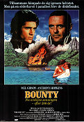 The Bounty 1984 movie poster Mel Gibson Anthony Hopkins Laurence Olivier Roger Donaldson Ships and navy