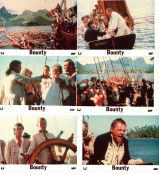The Bounty 1984 lobby card set Mel Gibson Anthony Hopkins Laurence Olivier Roger Donaldson Ships and navy
