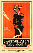 The Fireman 1916 movie poster Charlie Chaplin