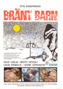 Bränt Barn 1967 movie poster Birgitte Bruel Bente Dessau Hans Ernback Keve Hjelm Hans Abramson Writer: Stig Dagerman