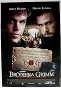 The Brothers Grimm 2005 movie poster Matt Damon Heath Ledger Terry Gilliam