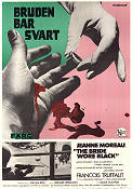 La mariée était en noir 1968 movie poster Jeanne Moreau Francois Truffaut