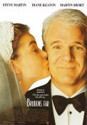 Father of the Bride 1991 movie poster Steve Martin Diane Keaton Martin Short Charles Shyer