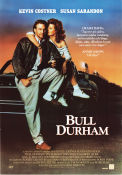 Bull Durham 1988 movie poster Kevin Costner Susan Sarandon Tim Robbins Ron Shelton Sports
