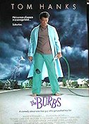 The Burbs 1989 movie poster Tom Hanks Bruce Dern Carrie Fisher