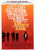 Burn After Reading 2008 movie poster George Clooney Frances McDormand Brad Pitt Joel Ethan Coen