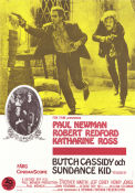 Butch Cassidy and the Sundance Kid 1969 movie poster Paul Newman Robert Redford Katharine Ross George Roy Hill