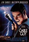 The Cable Guy 1996 movie poster Jim Carrey Matthew Broderick Leslie Mann Ben Stiller