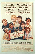 California Suite 1978 movie poster Alan Alda Bill Cosby Michael Caine Jane Fonda Herbert Ross Writer: Neil Simon
