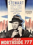 Call Northside 777 1948 movie poster James Stewart Henry Hathaway Telephones Film Noir