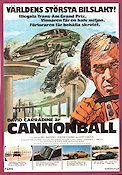 Cannonball 1976 movie poster David Carradine Bill McKinney Veronica Hamel Paul Bartel Cars and racing