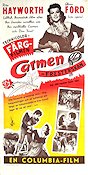 The Loves of Carmen 1948 movie poster Rita Hayworth Glenn Ford Charles Vidor