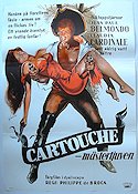 Cartouche 1962 movie poster Jean-Paul Belmondo Claudia Cardinale Jess Hahn Philippe de Broca Ladies Sword and sandal