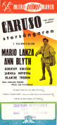 The Great Caruso 1951 movie poster Mario Lanza Ann Blyth Dorothy Kirsten Richard Thorpe Mountains