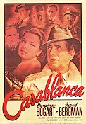 Casablanca 1942 poster Ingrid Bergman Humphrey Bogart Paul Henreid Peter Lorre Michael Curtiz Hitta mer: Nazi