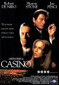 Casino 1995 movie poster Robert De Niro Sharon Stone Joe Pesci Martin Scorsese Gambling