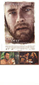 Cast Away 2000 movie poster Tom Hanks Helen Hunt Paul Sanchez Robert Zemeckis