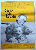 Cesar et Rosalie 1973 movie poster Yves Montand Romy Schneider Claude Sautet