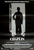 Chaplin 1992 movie poster Robert Downey Jr Dan Aykroyd Charlie Chaplin Richard Attenborough