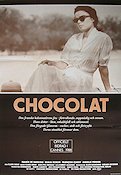 Chocolat 1988 movie poster Giulia Boschi Isaach De Bankolé Claire Denis Glasses Food and drink