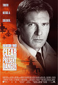 Clear and Present Danger 1994 poster Harrison Ford Phillip Noyce