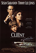 The Client 1994 movie poster Susan Sarandon Tommy Lee Jones Brad Renfro Joel Schumacher Writer: John Grisham