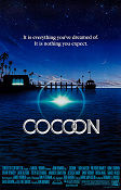 Cocoon 1985 movie poster Don Ameche Wilford Brimley Steve Guttenberg Ron Howard Ships and navy