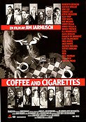 Coffee and Cigarettes 2003 poster Bill Murray Tom Waits Roberto Benigni Jim Jarmusch Mat och dryck Rökning