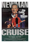 The Color of Money 1986 movie poster Paul Newman Tom Cruise Martin Scorsese Sports Gambling