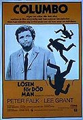 Columbo Lösen för död man 1972 movie poster Peter Falk From TV