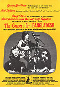 The Concert for Bangladesh 1972 movie poster George Harrison Bob Dylan Ringo Starr Eric Clapton Saul Swimmer Rock and pop Documentaries