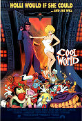 Cool World 1992 movie poster Kim Basinger Brad Pitt Janni Brenn Ralph Bakshi Animation