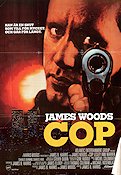 Cop 1988 movie poster James Woods Lesley Ann Warren James B Harris Guns weapons Police and thieves