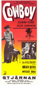 Cowboy 1958 movie poster Glenn Ford Jack Lemmon Anna Kashfi Delmer Daves
