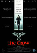 The Crow 1994 movie poster Brandon Lee Michael Wincott Rochelle Davis Alex Proyas From comics Cult movies