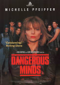 Dangerous Minds 1995 movie poster Michelle Pfeiffer George Dzundza John N Smith