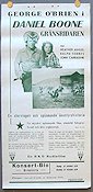 Daniel Boone gränsriddaren 1937 movie poster George O´Brien