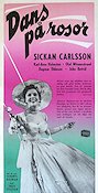 Dans på rosor 1954 poster Sickan Carlsson