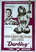 Darling 1965 movie poster Julie Christie Dirk Bogarde Laurence Harvey John Schlesinger Ladies