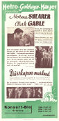 Dårskapens marknad 1939 poster Norma Shearer Clark Gable Edward Arnold Clarence Brown