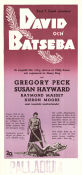 David och Batseba 1951 poster Gregory Peck Susan Hayward Raymond Massey Henry King Religion