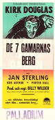 De 7 gamarnas borg 1951 poster Kirk Douglas Jan Sterling Robert Arthur Billy Wilder