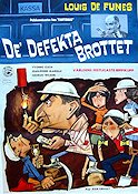 De defekta brottet 1967 movie poster Louis de Funes Poster artwork: Walter Bjorne