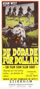 De dödade för dollar 1965 poster Adam West Robert Hundar Howard Ross Primo Zeglio