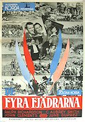 The Four Feathers 1939 movie poster Ralph Richardson Zoltan Korda