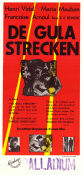 De gula strecken 1950 poster Henri Vidal Maria Mauban Francoise Arnoul Emil E Reinert