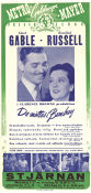 De möttes i Bombay 1941 poster Clark Gable Rosalind Russell Peter Lorre Clarence Brown