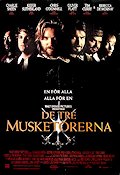 The Three Musketeers 1993 movie poster Charlie Sheen Kiefer Sutherland Chris O´Donnell Stephen Herek